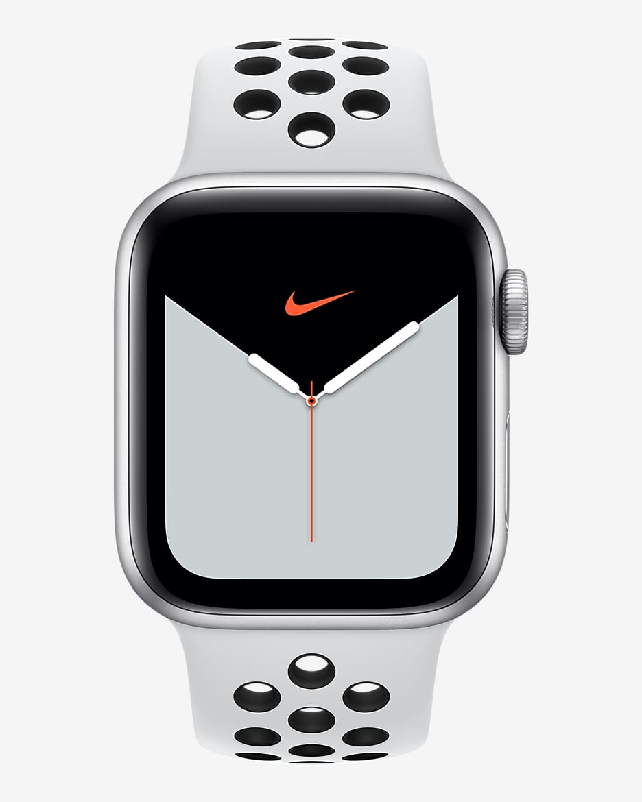 Apple Watch Nike Series 5 GPS Cellular with Nike Sport Band Open Box 44mm Silver Aluminium Case